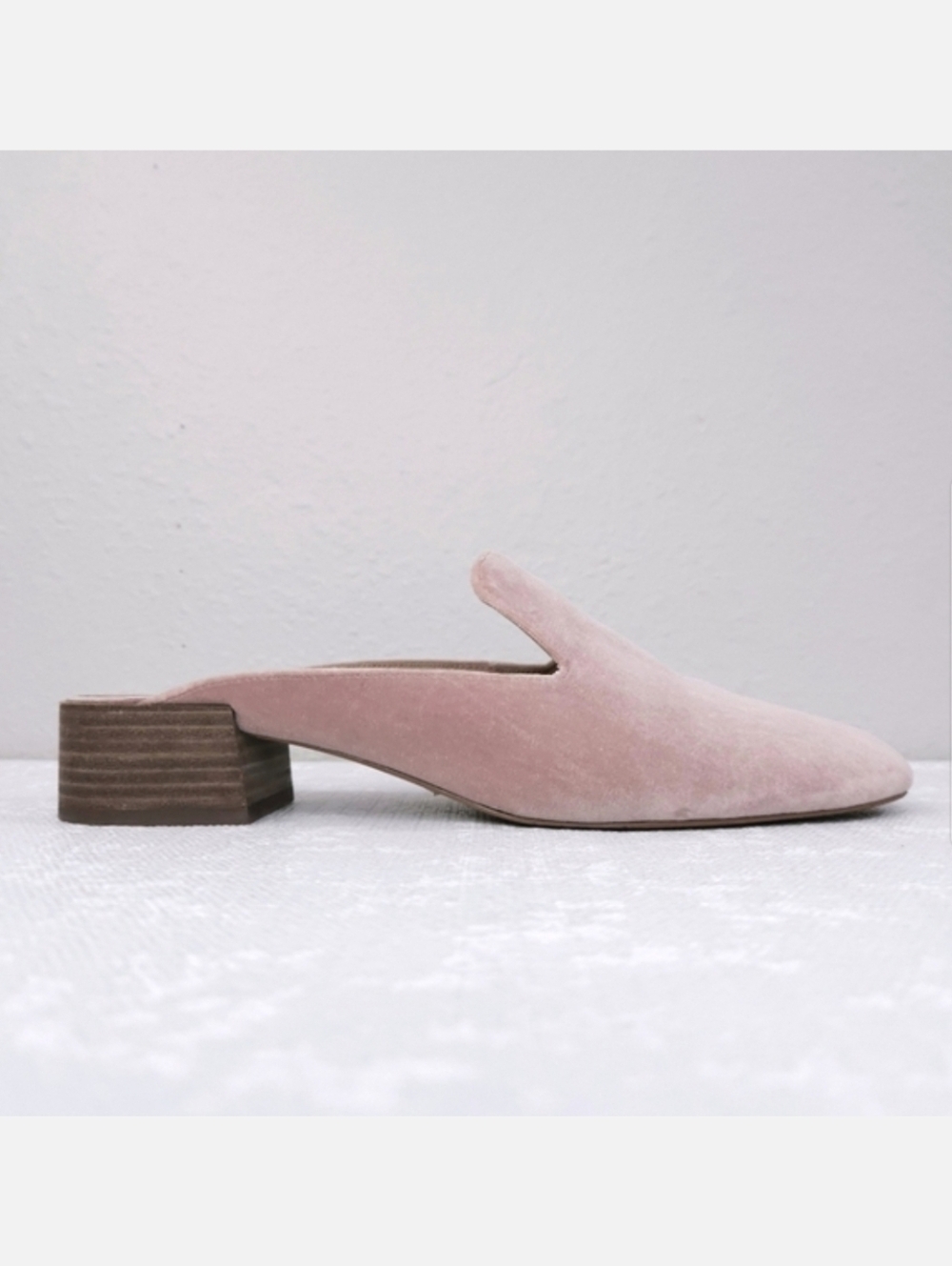 MADEWELL Willa Pink Velvet Mules US 11